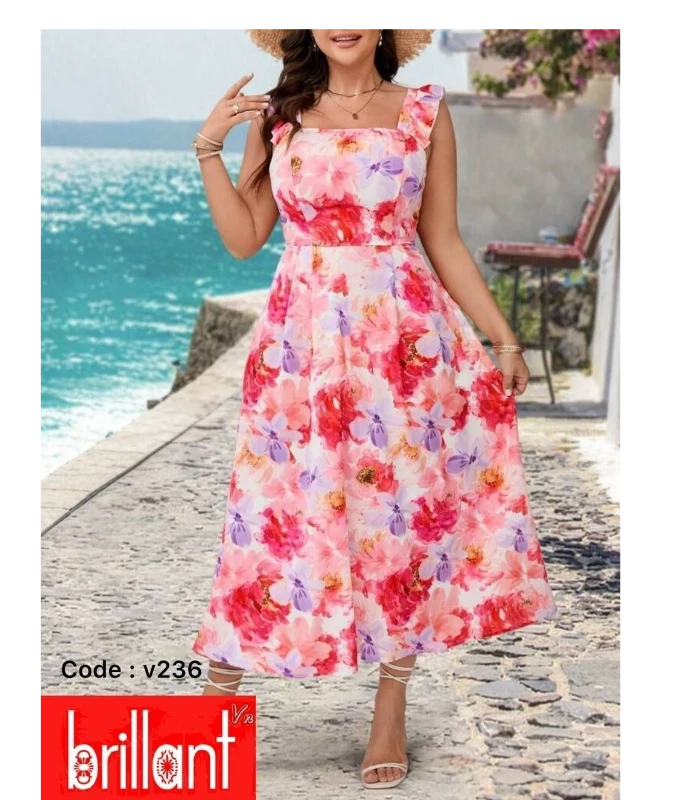 پیراهن بلند گلدار